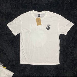 White Stussy Tee Never Worn Size Medium